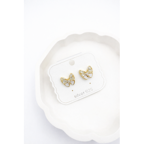 Gümüş İğneli Zirkon Taşlı Küpe