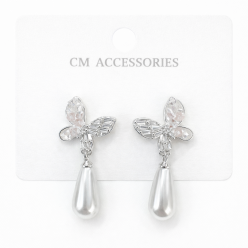 Kelebek Gümüş İğneli Küpe