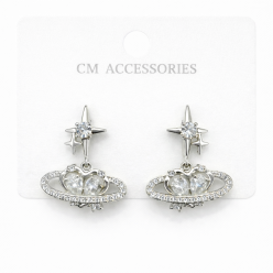 Kuzey Yıldızlı Kalpli Küpe