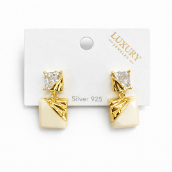 Gümüş İğneli Küpe