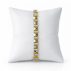 14K Vip Bileklik Zirkon Taşlı