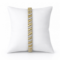 14K Vip Bileklik Zirkon Taşlı