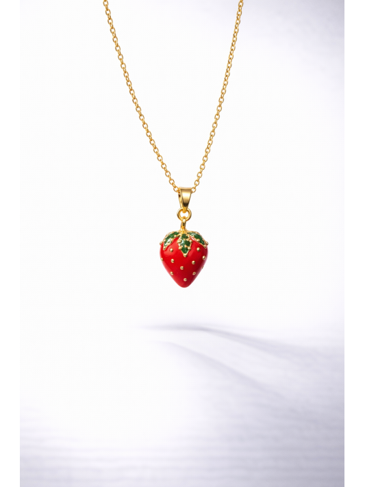 Çilek Çelik Kolye