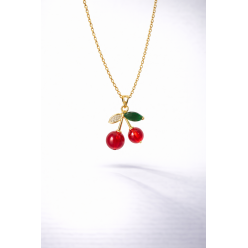 Kiraz Çelik Kolye